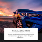 Automotive Headlamp Restoration Fluid, blurring enhanced crystalline coating refurbisher