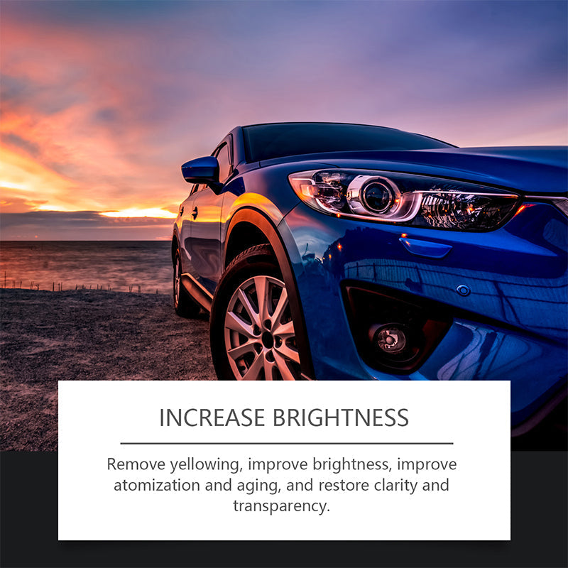Automotive Headlamp Restoration Fluid, blurring enhanced crystalline coating refurbisher