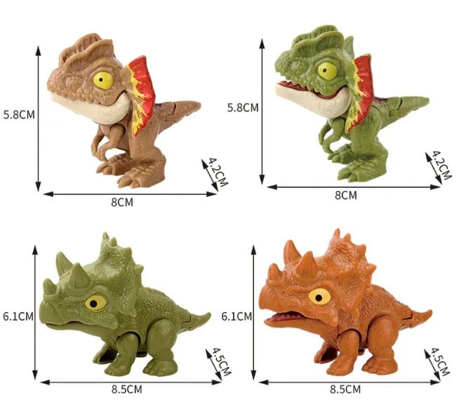 Dinosaur toy that bites your fingers