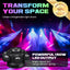 NOW! Multi-Beam LED Atmosphere Light – Dynamic Color Changing, Remote Control & Easy Installation for Home/Party
