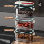 NOW! Multi-layer Sealed Spice Organizer – Airtight, Space-Saving & Transparent for Easy Kitchen Storage