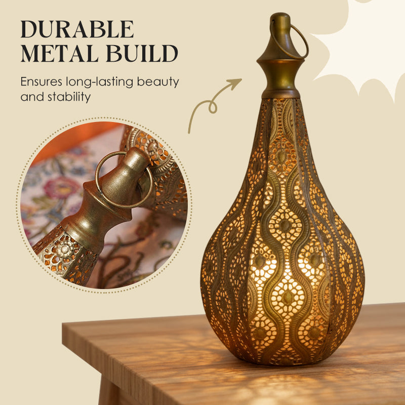 Hollow-Out Metal Candle Holder Ornament