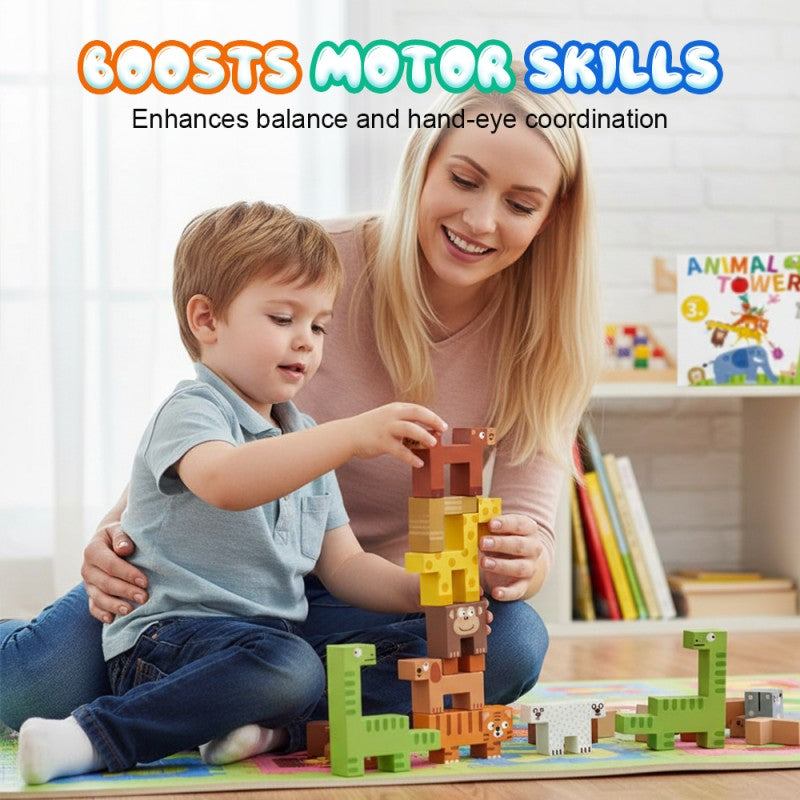 Christmas gifts Animal-Themed Stacking Blocks Set for Kids