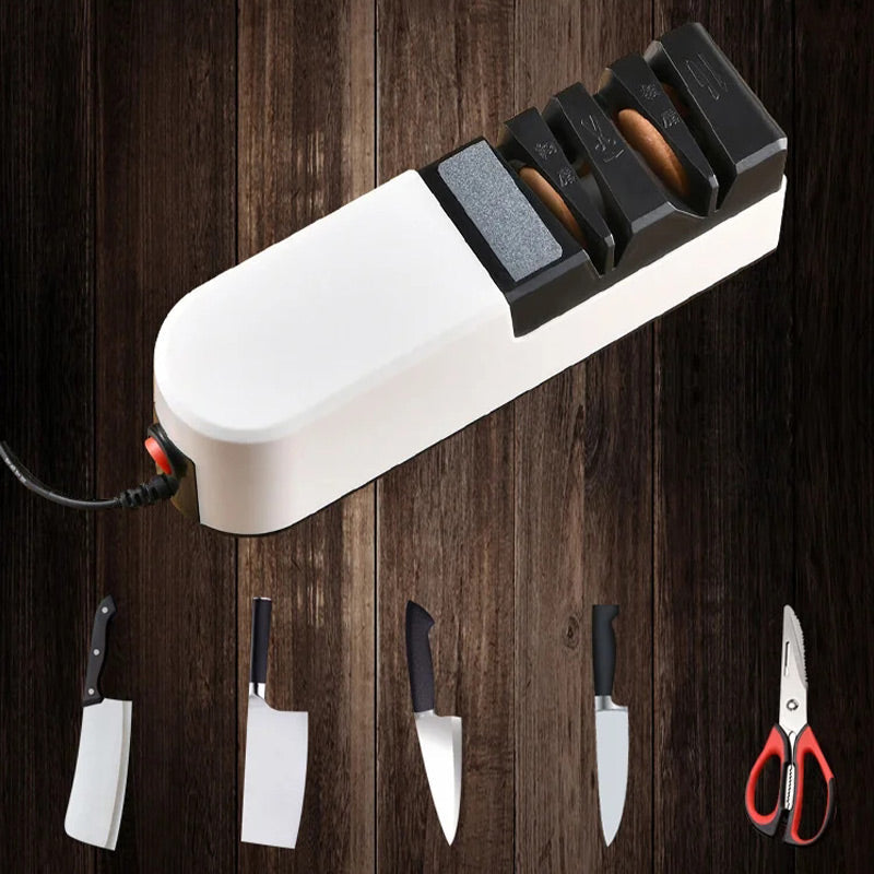 Professional Electric Knife Sharpener – Fast & Precise Sharpening, Multi-Angle Guide for Kitchen & Outdoor Knives