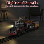 Christmas gifts Electric Steam Train Set with Lights & Sound