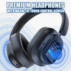 Premium Headphones with Magnetic Touch Control Screen
