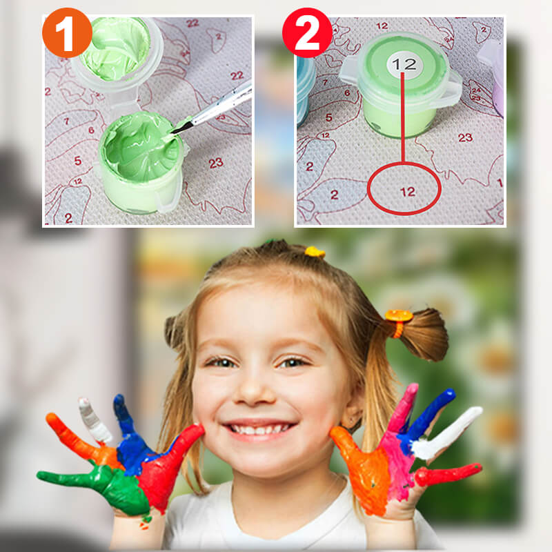 DIY color filling for digital oil painting