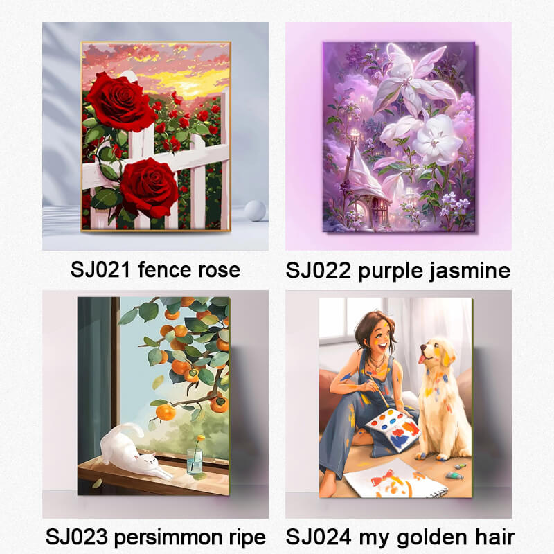 DIY color filling for digital oil painting