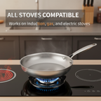 Tri-Ply Stainless Steel Frying Pan