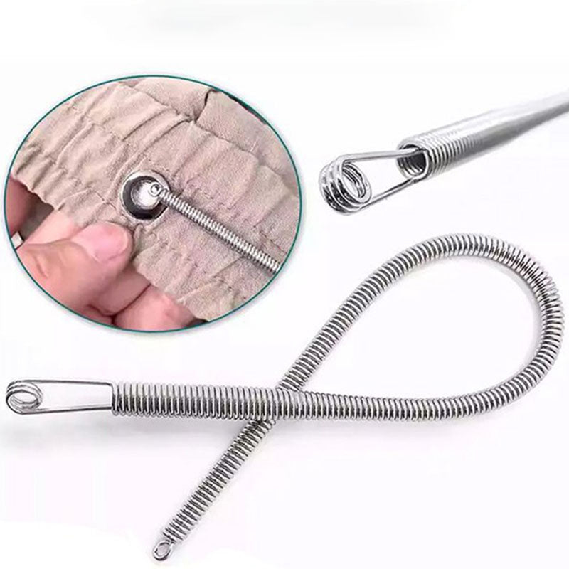 Multi-Function Foldable Spring Drawstring Threader Tool – Easy to Use, Portable & for Cords, Wires & Laces