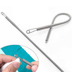 Multi-Function Foldable Spring Drawstring Threader Tool – Easy to Use, Portable & for Cords, Wires & Laces
