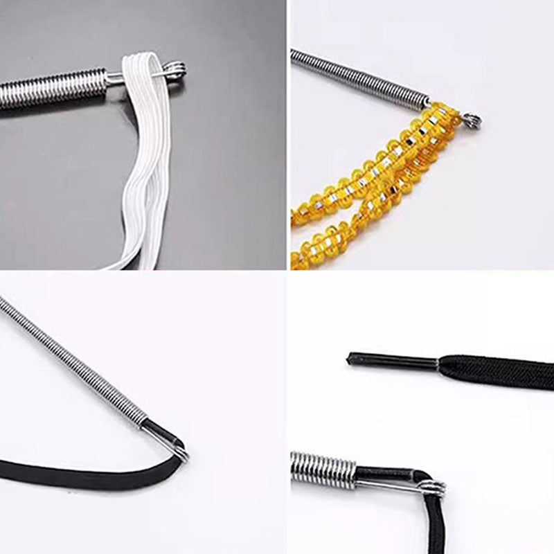 Multi-Function Foldable Spring Drawstring Threader Tool – Easy to Use, Portable & for Cords, Wires & Laces