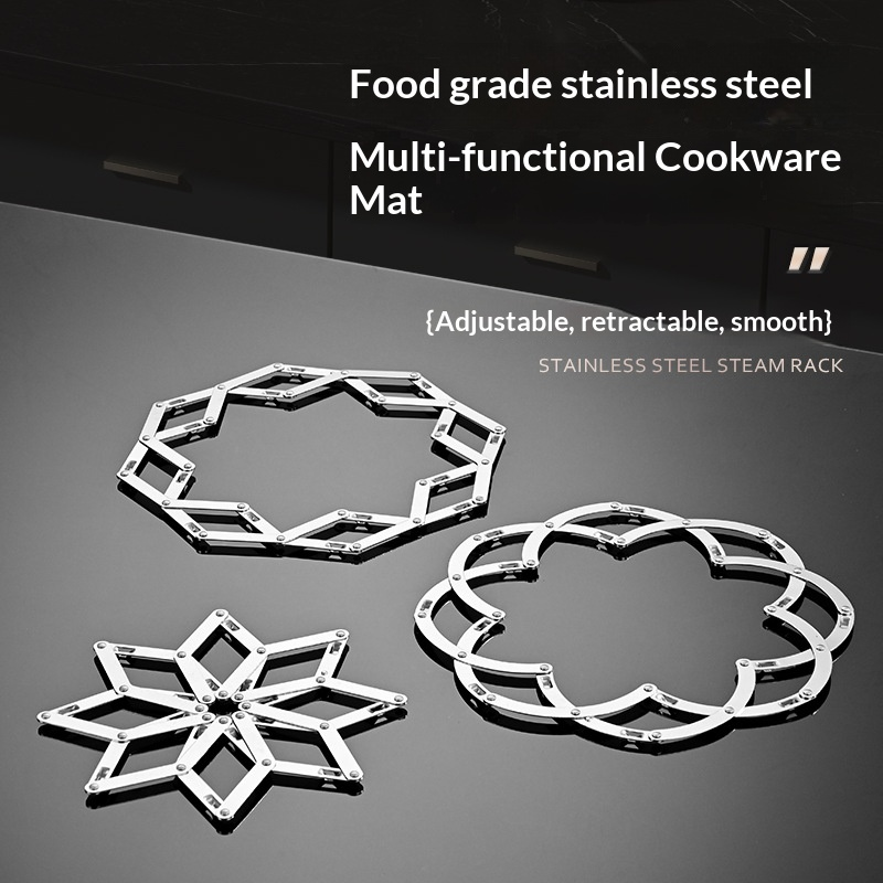 Multifunctional Stainless Steel Heat-Resistant Pot Holder