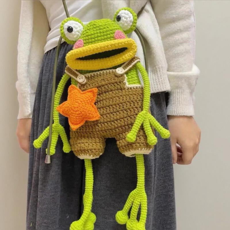 Christmas gifts |DIY Crochet Frog Phone Bag Kit