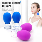 Glass and Silicone Vacuum Suction Massage Cups