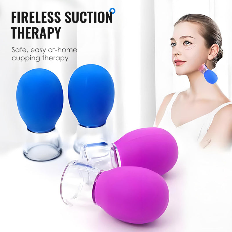 Glass and Silicone Vacuum Suction Massage Cups