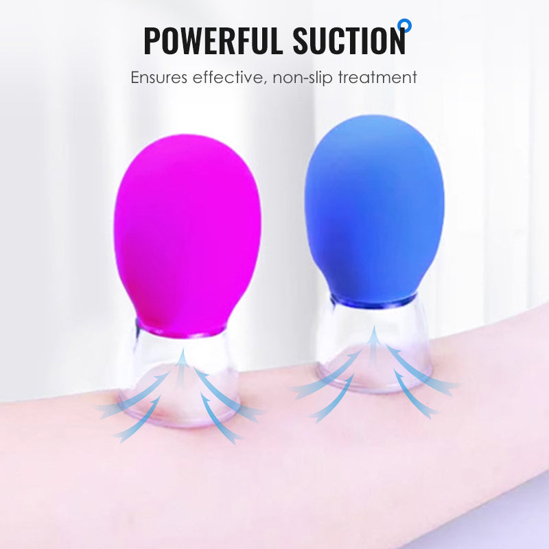 NOW ! Glass and Silicone Vacuum Suction Massage Cups – Pain Relief, Skin Rejuvenation & Easy to Use