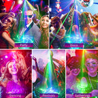 New Year's Special Offer: Rechargeable & Portable RGB Laser Party Light