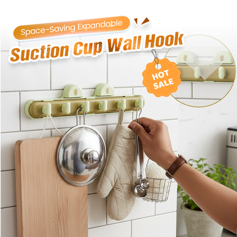 Today's Flash Sale Space-Saving Expandable Suction Cup Wall Hook