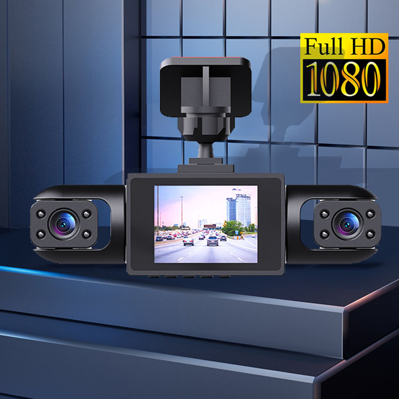 NOW ! 4-Lens 360° View Car Dash Cam – All-Round Recording, Night Vision & Loop Recording