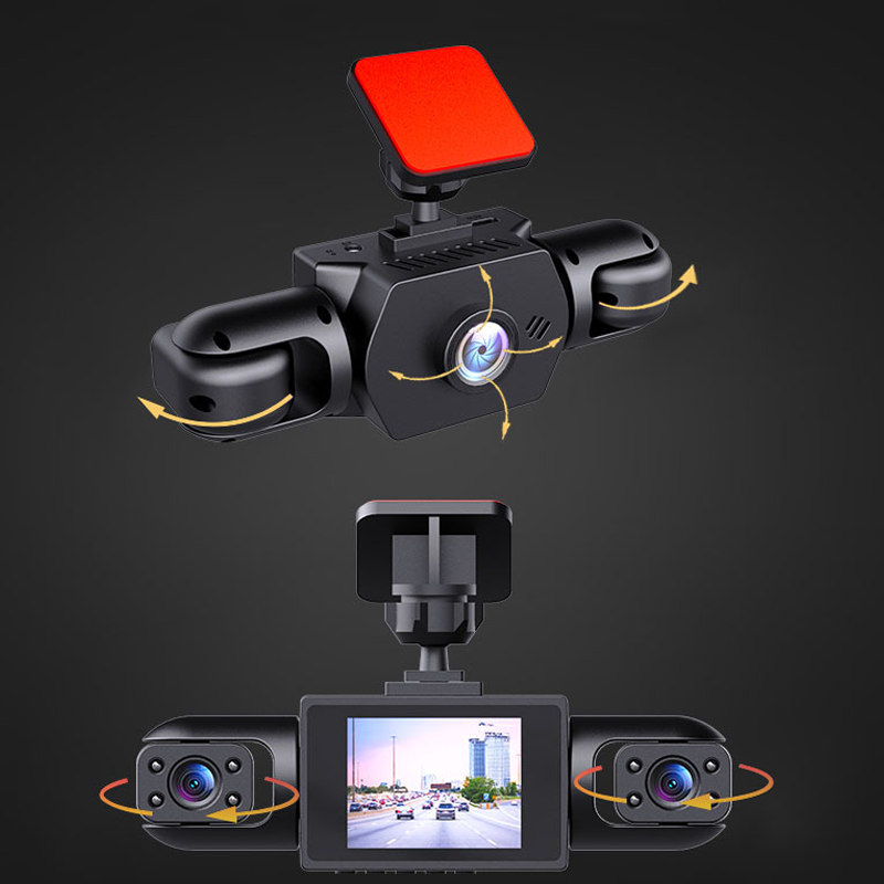 NOW ! 4-Lens 360° View Car Dash Cam – All-Round Recording, Night Vision & Loop Recording