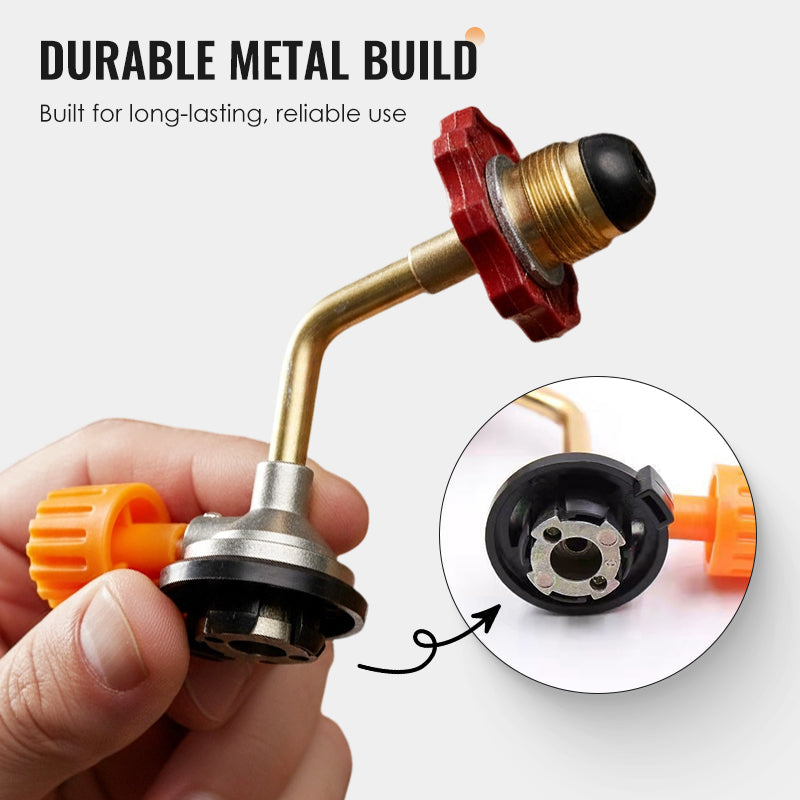 Outdoor Gas Canister Refill Adapter – Leak-Proof Safe Transfer, Universal Fit & Durable Tool