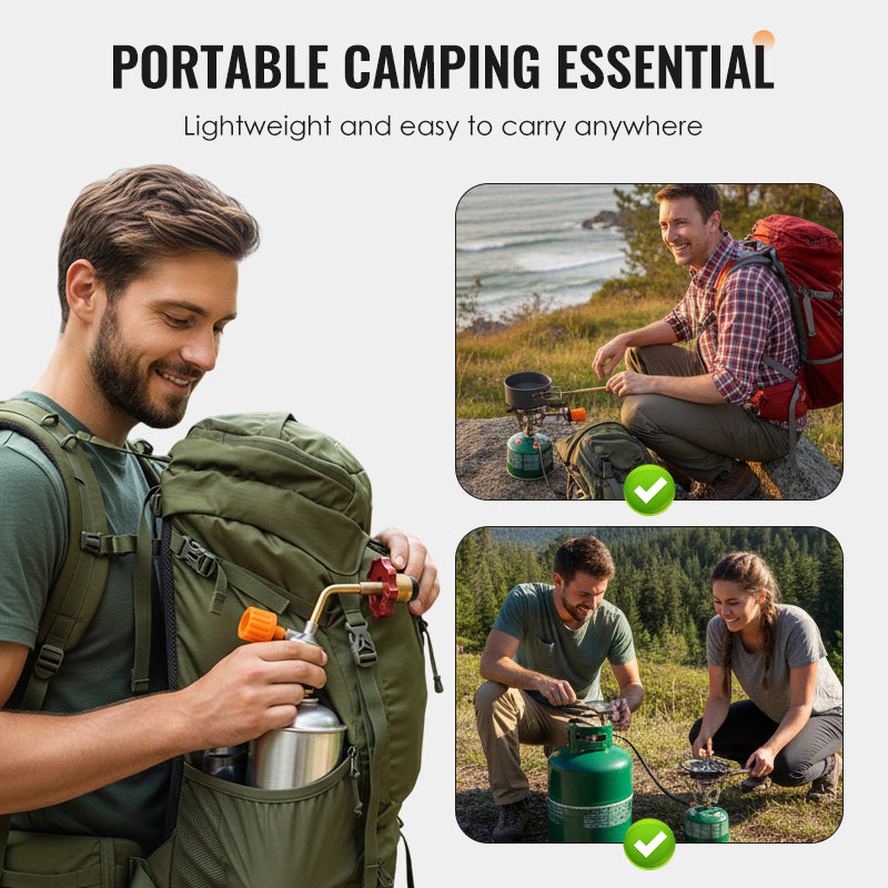 Outdoor Gas Canister Refill Adapter – Leak-Proof Safe Transfer, Universal Fit & Durable Tool