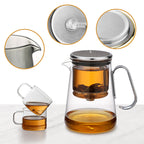Glass Tea Pot with Magnetic Water Separation