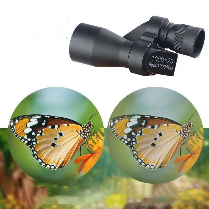Mini Pocket Monocular : Pocket-Large + Smartphone Clip – Perfect for Outdoor Explorations