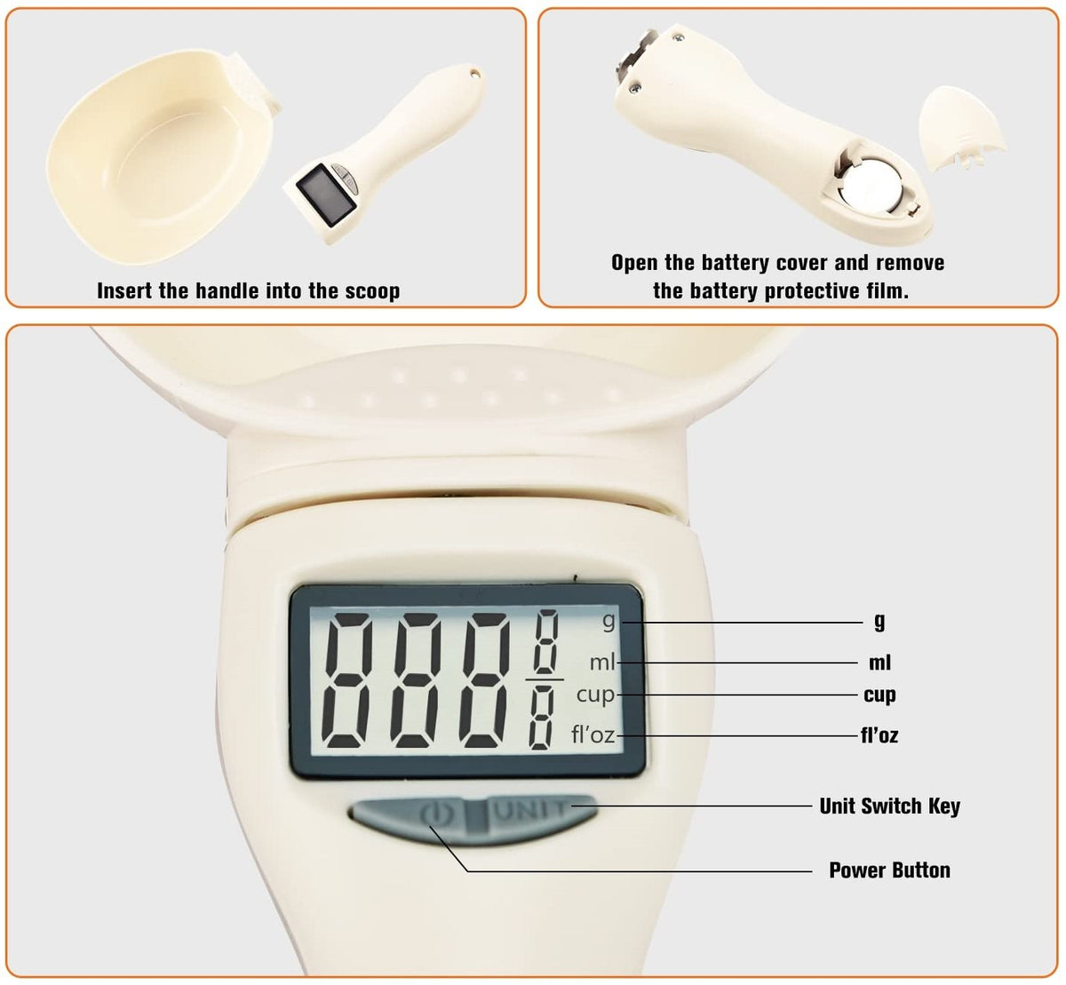 Food Electronic Measuring Scoop Scale