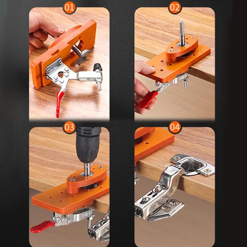 35mm Hidden Cabinet Door Hinge Hole Opening Locator