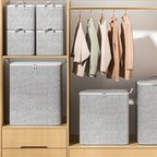 Extra-Large Storage Organizer Box With Lid - Versatile For Clothes, Blankets & Bedding