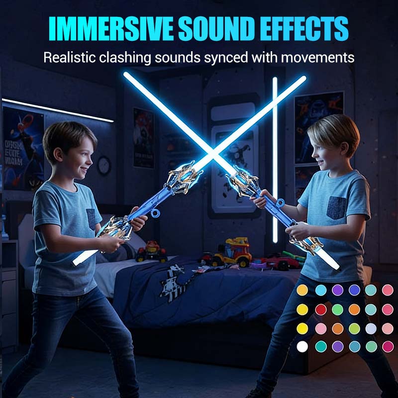 New Year's Special Offer: Retractable Luminous Sword Toy With Sounds Effects
