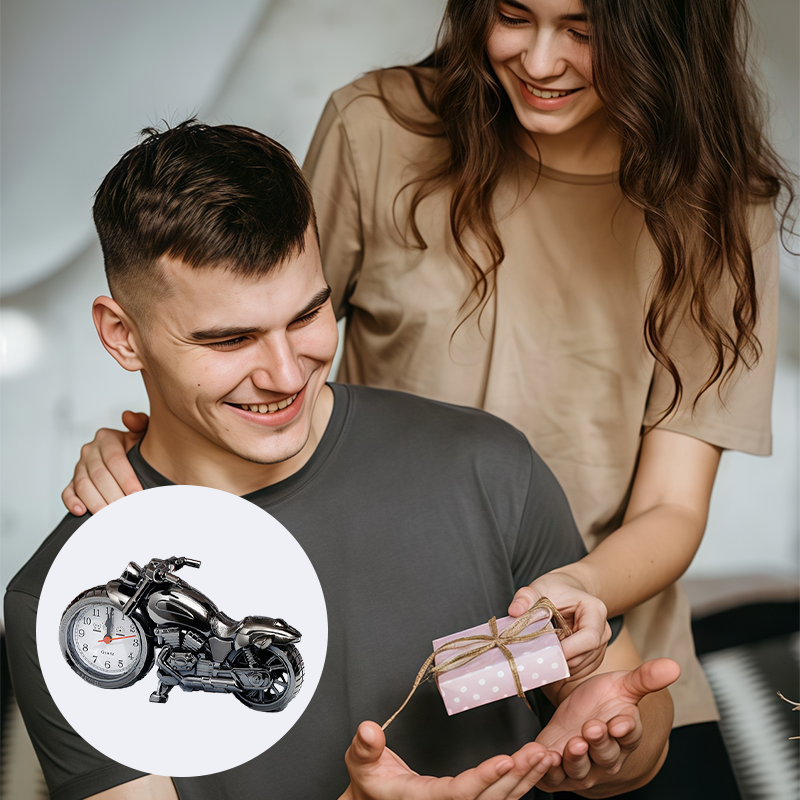 Creative Motorcycle Alarm Clock