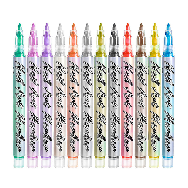 New Year's Special Offer: 12-Color Acrylic Nail Art Pens Set