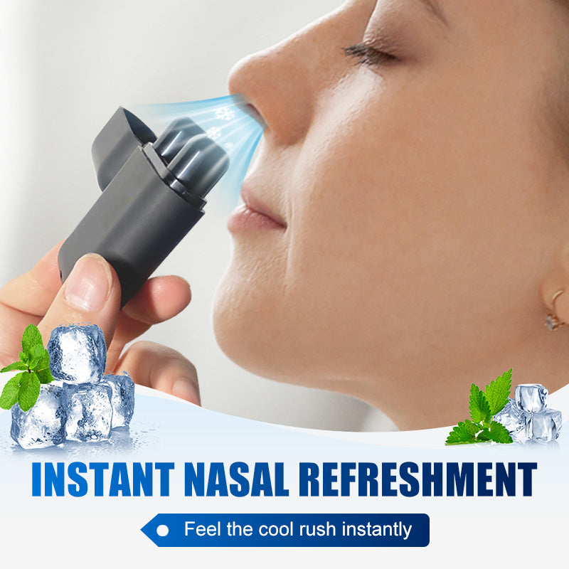 Aromatherapy Double Nasal Inhaler Stick Wakes you up instantly with a deep breath, and eliminates drowsiness in seconds