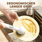 BUY 2, GET 1 FREE! Rotating cleaning brush with long handle for dishes and pots