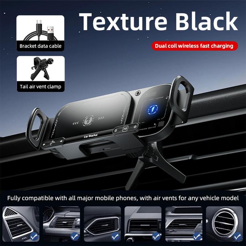 New Year's Special Offer: 15W Wireless Fast-Charging Car Phone Mount for Foldable & Regular Smartphones