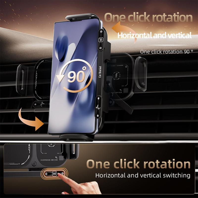 New Year's Special Offer: 15W Wireless Fast-Charging Car Phone Mount for Foldable & Regular Smartphones