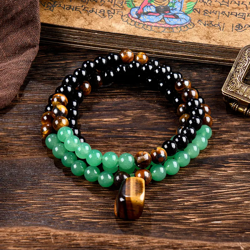 Bohemian Natural Stone Beaded Necklace