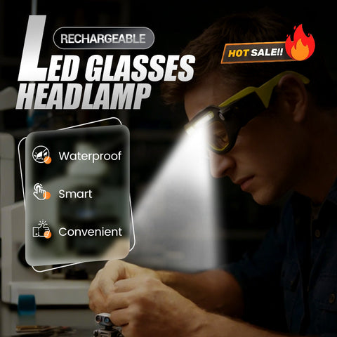 50 % OFF !! Rechargeable LED Glasses Headlamp