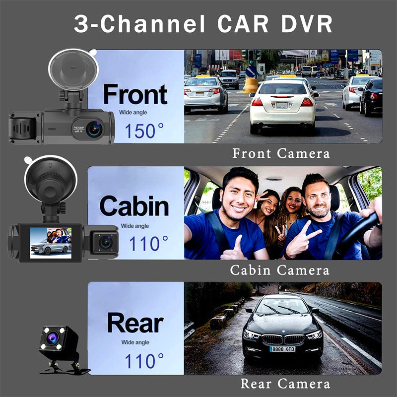 HD 1080p Car Recorder with Reverse Camera（ ）