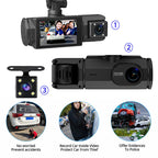 HD 1080p Car Recorder with Reverse Camera（ ）