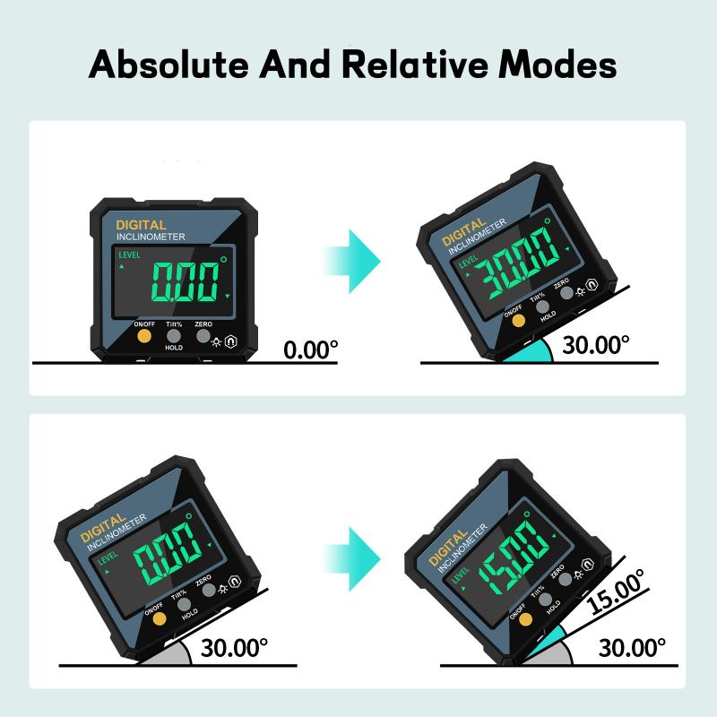 Digital Magnetic Angle Gauge – Accurate, Self-Levelling & LCD Display