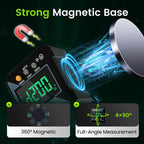 Digital Magnetic Angle Gauge – Accurate, Self-Levelling & LCD Display