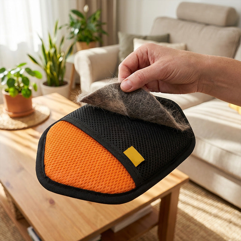 Hexagonal Pet Hair Remover Glove
