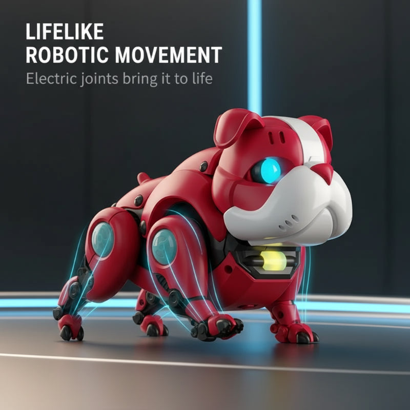 Mechanical Dog Toy with Lights & Music