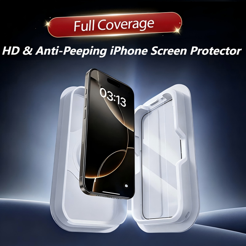 50 % OFF !! Full Coverage HD & Anti-Peeping iPhone Screen Protector