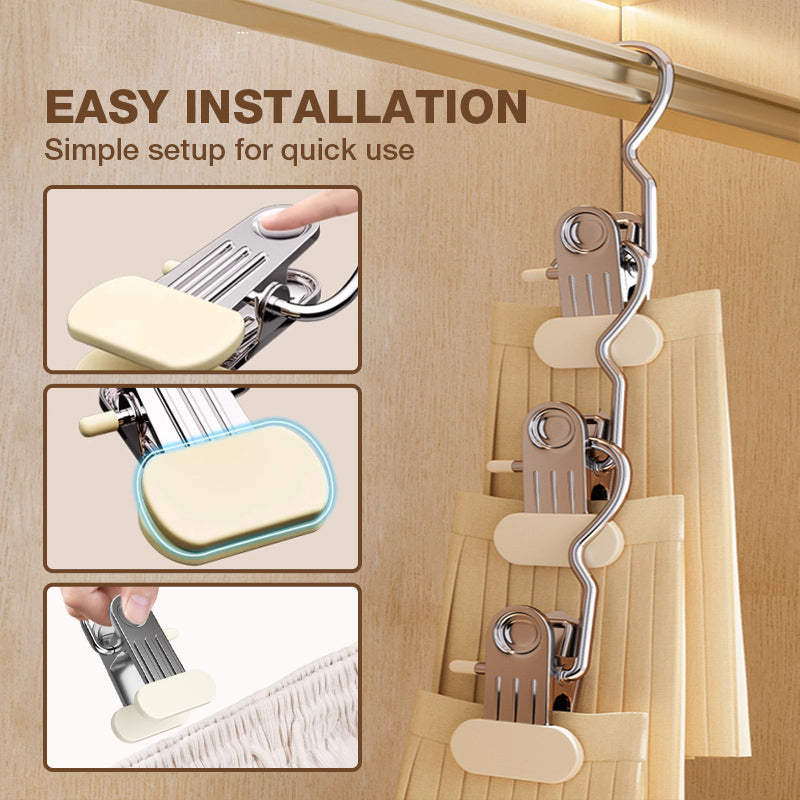 Multi-functional Laundry Hooks with Clips