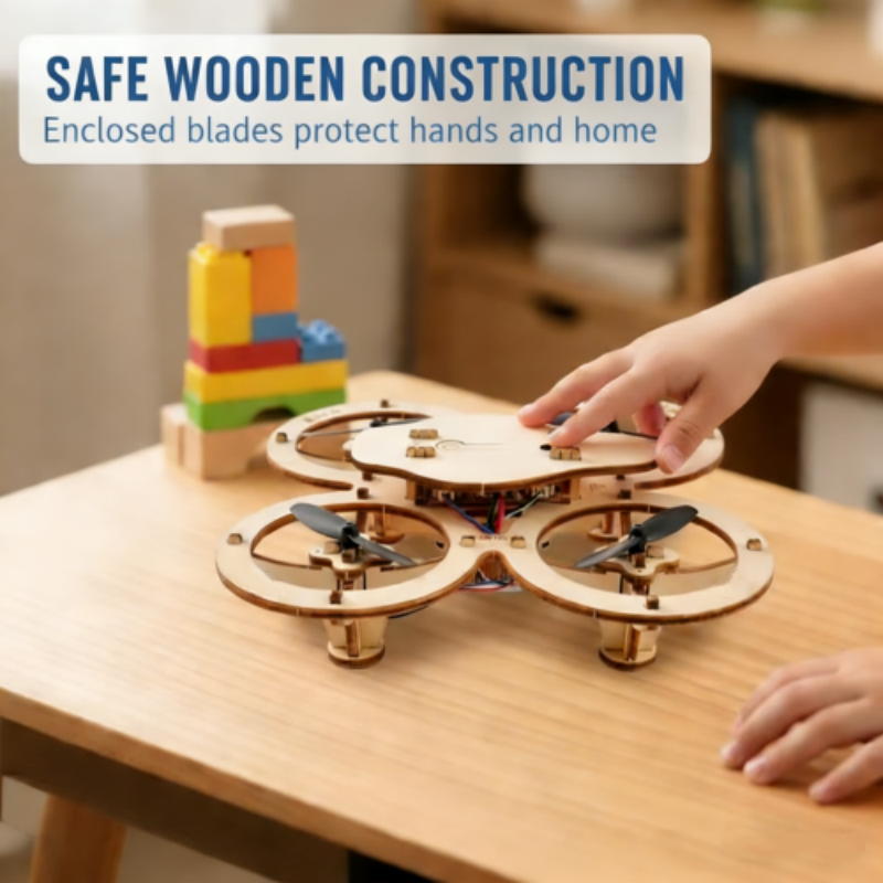 New Release at Half Price Kids DIY Wooden Drone Building Kit
